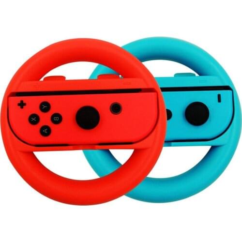2Pcs Joy-Con Wheel For Nintendo Switch Racing Game Wheel Controller NS Joy-Con Grip Cart Holder