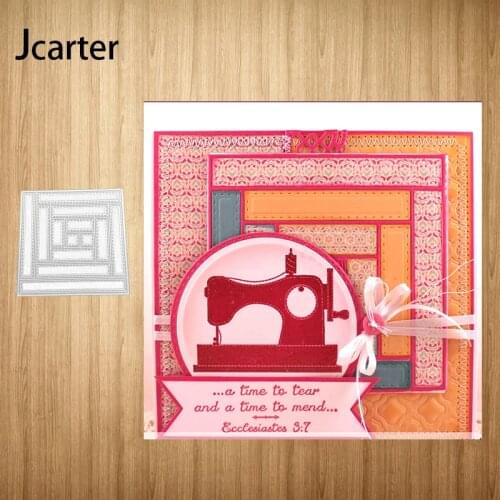 2021 New Design Metal Cutting Dies Square Blocks Craft for Scrapbooking Handmade Knife Mould Blade Punch Stencils Dies Cut Model