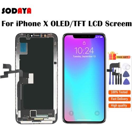 5.8 inch LCD Display For iPhone X LCD Touch Screen Digitizer Assembly Replacement Black Free Shipping