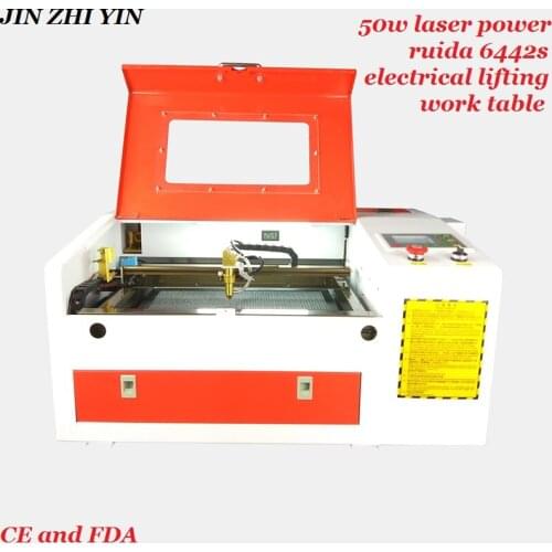 50w intelligent laser engraving machine 4030 ruida 6442s controller manual cutting machine for wood acrylic rubber stamp
