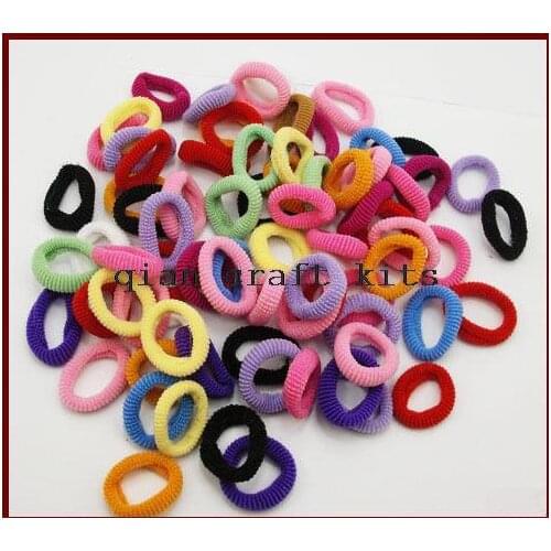 500pcs Hair Elastic Band kid children Ponytail Tie Rubber Band Accessory Supply Hair Tie Band Jewelry Making DIY Material