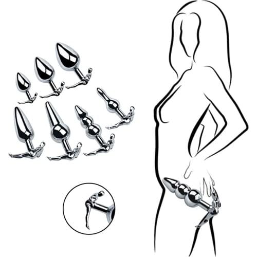 Anal Plug Buttplug Dildo Outdoor Wear Metal Ass Butt Plug Dilator Sex Toys Stimulation Prostate Massager for Women and Men