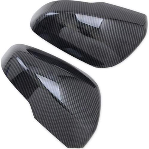 AU05 -for Subaru XV Crosstrek 2017-2020 Carbon Fiber Color Car Side Door Rearview Mirror Cap Cover Trim for Forester 2019 2020