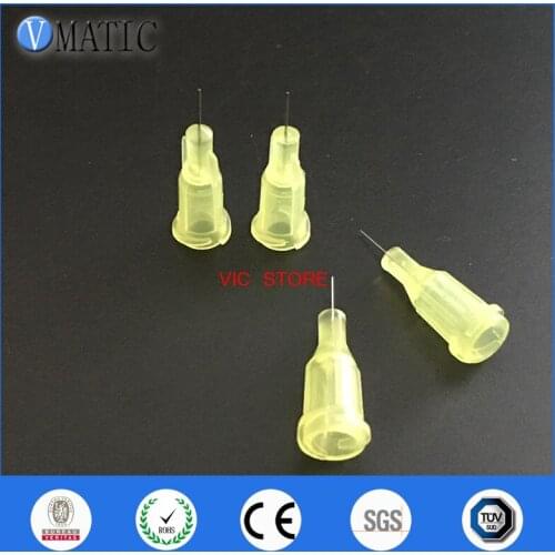 Free Shipping Non Sterilized 100Pcs 32G 1/4'' Inch Luer Lock Glue Dispensing Needle Tip