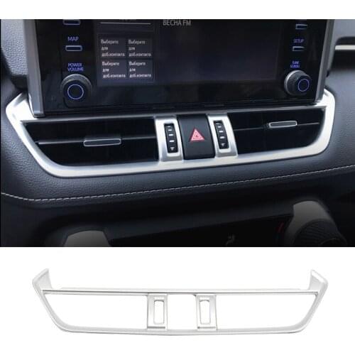 For Toyota RAV4 RAV 4 XA50 2019 2020 2021 ABS Car Middle Control Air Conditioning Vent Outlet Cover Trim Interior Accessories