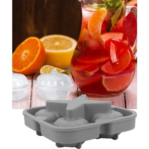 13x13x5cm 3D Pumpkin Umpkin Shape Ice Mold Iced Pumpkin Silicone Making Tray Fun Pumpkin Ice Cube For Party Props