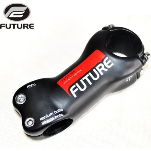 FUTURE Full Carbon Fiber Bicycle Stem Road / MTB Carbon Stand Stems Bike Parts Angle 17 Degree 31.8 *28.6 mm UD Matte red color