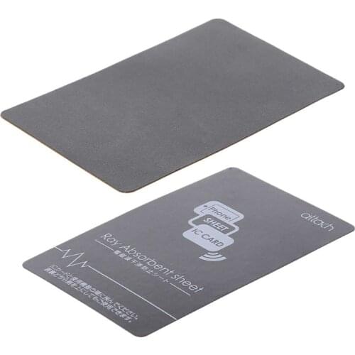 Grey Anti-Metal Magnetic NFC Sticker Paster for iPhone Cell Phone Bus Access Control Card IC Card Protection Supplies