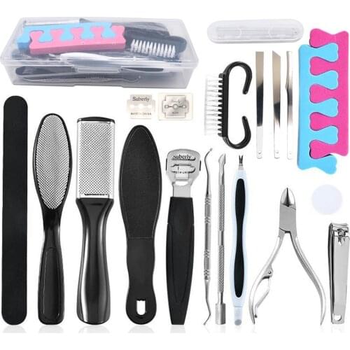 1 Set Pedicure Tools Foot Care Tools Kit Heel Toe Grinding Foot Grinding Artifact Peeling Pedicure Nail Clippers Nail Kit