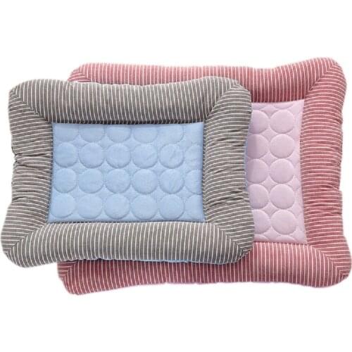 Dog summer ice silk pet mat cat litter small and medium-sized dog pet litter dog mat cold litter mat cooling mat