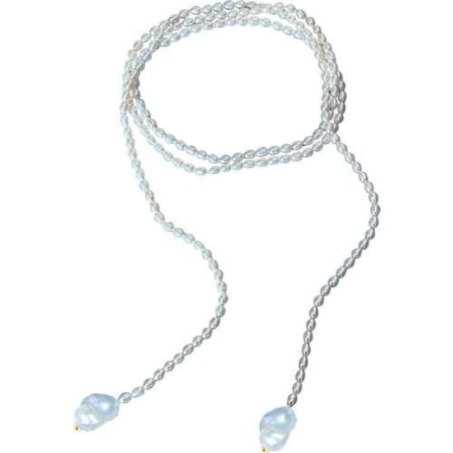 Liemjee Personality Fashion Jewelry Exquisite Pearl Multi-Layer Necklace For Women Feature Namour Charm Gift All Seasons