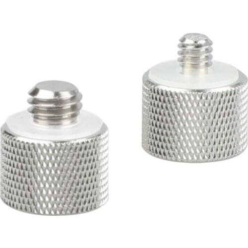 Microphone Screw Adapter 1/4"-20 male & 3/8"-16" male to 5/8"-27 female 1/4 & 3/8 to 5/8 adaptor