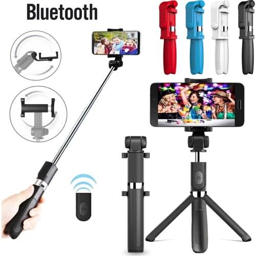 RUZSJ 2021 New L01 Mini Multifunction Universal Bluetooth Selfie Stick Tripod Monopod for iPhone- Android- For live broadcast