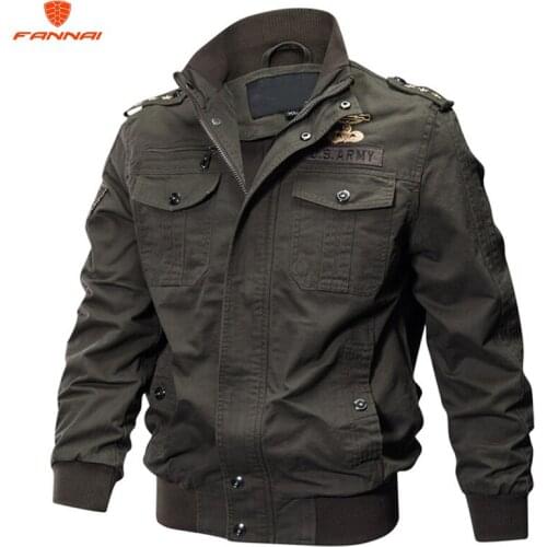 2019 new Mens Jacket Spring Military Jacket Men Spring Autumn Cotton Flight Jackets Plus Size M-6XL Bomber Jacket Men
