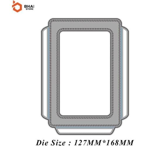 New Arrivals Photo Frame Metal Cutting Dies Stencil Scrapbooking DIY Album Stamp Paper Card Embossing Decor Craft