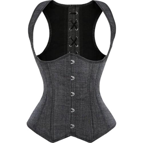 Shoulder Straps Bustiers and Corsets Underbust Corselet Waist Cincher Vest Corset Slimming Body Shaper Plus Size S-6XL