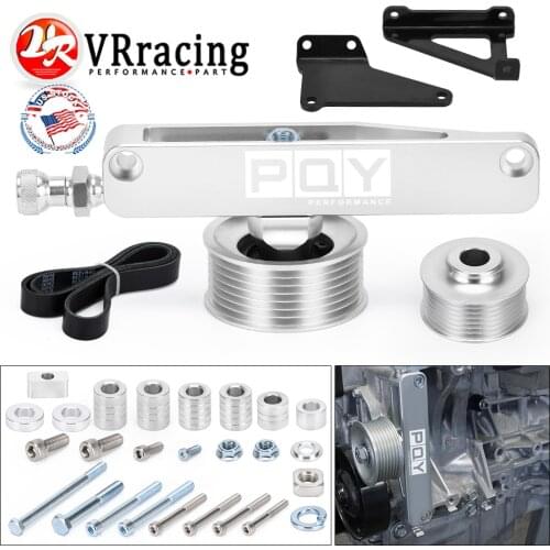 VR - A/C & P/S Eliminator Delete Pulley Kit For Honda Acura K20 K24 Engines CPY03S-QY