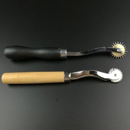 DIY 2mm Overstitch Wheel Leather Stitch Spacing Paper Perforating Tool Roulette 4mm Leather Cloth Overstitch Wheel Paper Craft