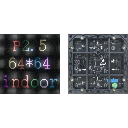 P2.5mm SMD2121 Indoor 64x64 pixel SMD Stage LED module; Screen unit panel;module size:160mm*160mm;;Scan Mode:1/32 Scan
