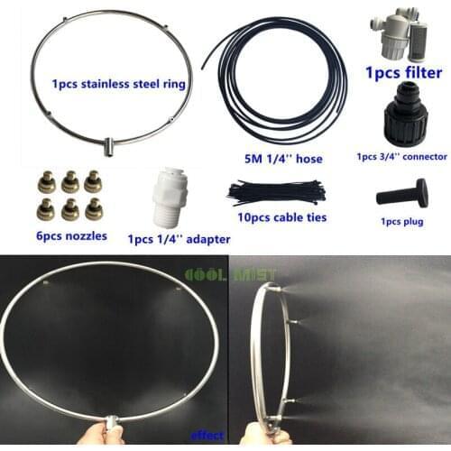 H238 Outdoor cooling fan misting kits with spray nozzles water cooler fan high quality stainless steel fan motor for air cooler