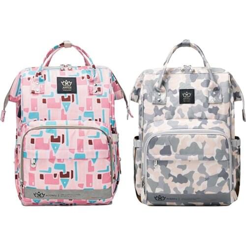 Large Capacity Diaper Bag Outdoor Nappy Backpack USB Diaper Bag Travel Maternity Bag Waterproof Baby Pregnant Bag For Mom