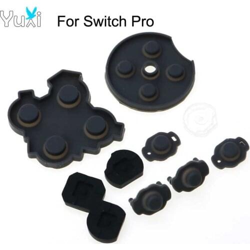YuXi Conductive Rubber Pad Cross Button Dpad For Nintend NS Switch Pro Controller Silicone Buttons Kit