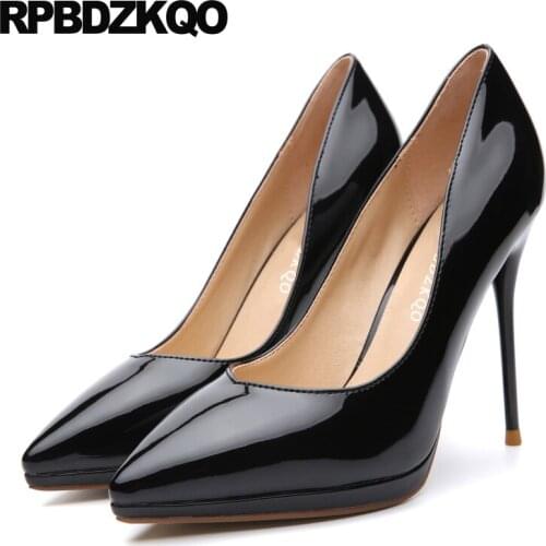 Stiletto Super Women High Heels Ladies Thin 12cm 5 Inch Ultra Extreme Exotic Dancer Scarpin Red Prom Shoes Pointed Toe Pumps