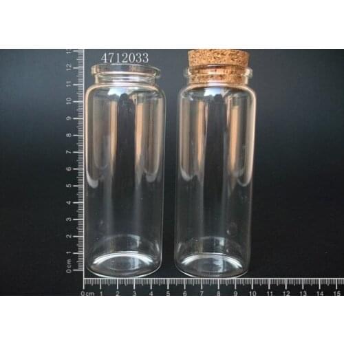 10 pcs 150ml 47x120mm Small Clear Glass Bottle Vial Pendant With Cork and Hook For Wedding Holiday Decoration Christmas Gifts