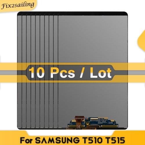 10 Pcs LCDs For Samsung Galaxy Tab A 10.1 2019 T510 T515 T517 SM-T510 100% Tested Display Touch Screen Digitizer Assembly