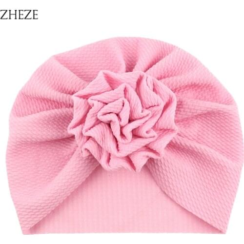 12Pcs NEW Fashion Waffles Bow Head Wrap Pearl Flower Turban Girl Fabric Elastic Hairband Chic Baby Headband Hair Accessories