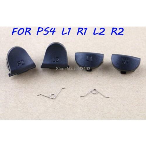 200Sets For Playstation 4 Controller Button L1 R1 L2 R2 with springs replacement for PS4 Controller Buttons Kit JDS-001 JDS-011
