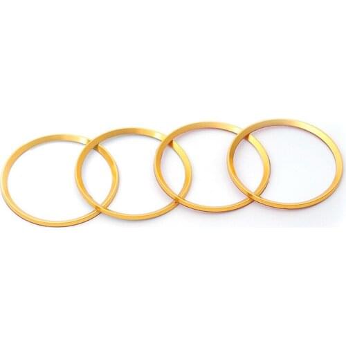 4pcs Wheel Hub Cover Ring Car Modification Parts Wheel Bright Strip Patch For Audi A3/A4L/A6L/Q3/Q5/A8
