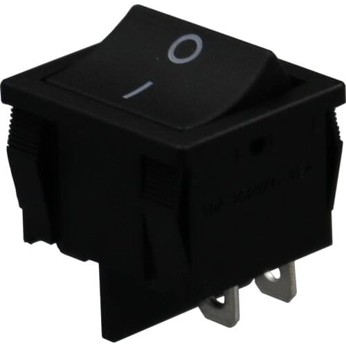 5Pcs MR4 24mm*21mm 4Pin Square ON-OFF Wide Body Rocker Switch 10A/250VAC DPST