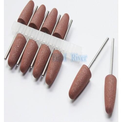 50/Pcs Dentist Silicone Polishers Rubber Bur Acrylic Diamond Polishing Burs Dental Lab Supplies Tools 2.35mm