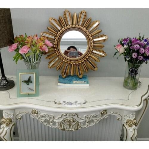 55.5cmx55.5cm European Restaurant Hanging Mirror Patch Sunglasses Mirrors Background bath wall decorative mirror