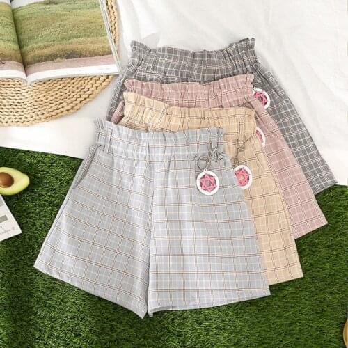 Women Fashion Casual Short Pants Elastic All-match Harem Summer High Waist Cotton Shorts Fashion Resort Beach Pants