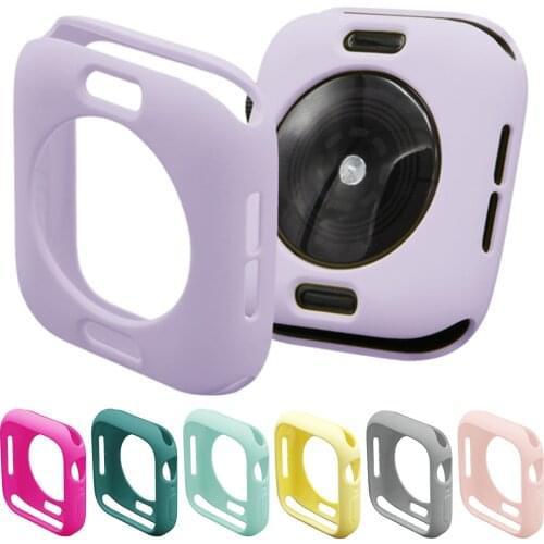 Candy Case for Apple Watch Series 6 SE 5 40mm 44mm Colorful Protective Shell Cover for iWatch Series 4 3 2 1 38mm 42mm Bumper