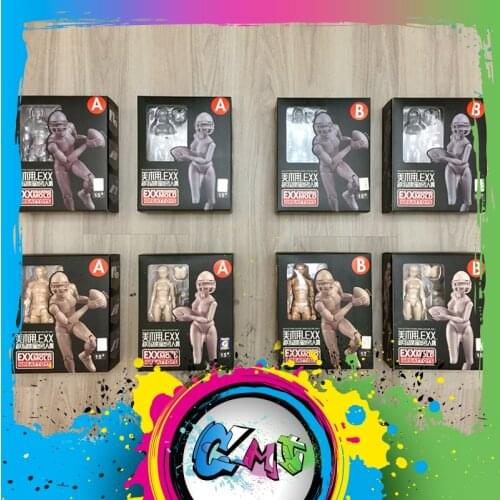 CMT In Stock Great Toys DIY Action Figure Mold SHF Archetype Man And Woman Figma PVC Toys Figure