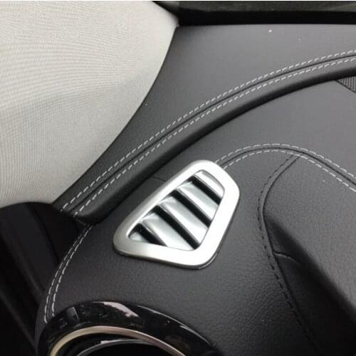 For Mercedes Benz E CLASS W213 2016 2017 2018 Auto Accessory Dashboard Side Air Conditioning AC Outlet Vent Cover ABS Matte