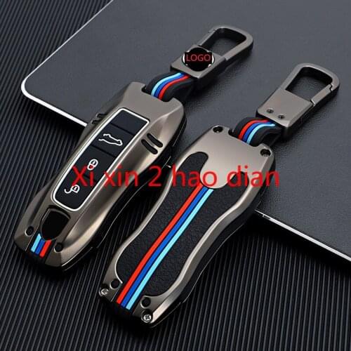 For Porsche Cayenne panamera 718 macan metal silicone all-inclusive key cover key case car accessories