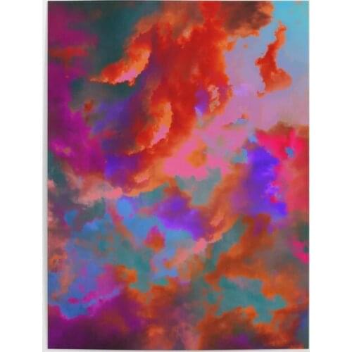 Hd Prints Home Decoration Colorful Clouds Pictures Wall Artwork in the Sky Modular Poster Painting Canvas For Living Room Framed
