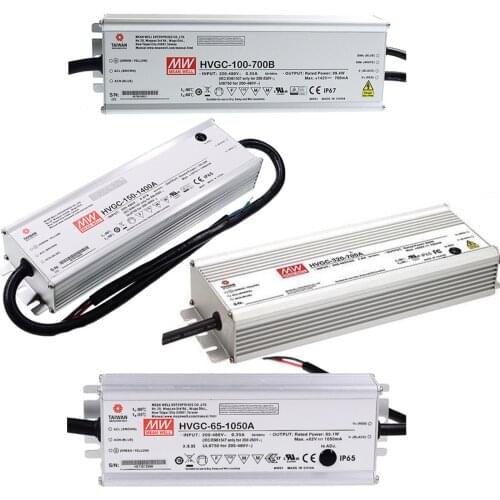 HVGC-65/100/150/240 180-528VAC Meanwell LED driver constant current 350/500/700/1050/1400/1750/2100/2800/3500mA for floodlight