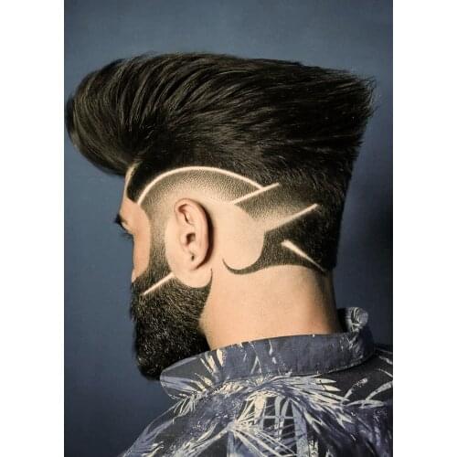 Cool Haircut Designs For Guys Vintage Brown Kraft Paper Posters Wall Hanging Sculpture Pomade Wallpaper Mens Oil Head Picture