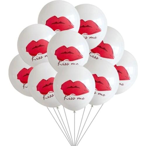 10pcs Lip latex balloons kiss me helium balloons wedding decorations engagement party valentines day decoration balloons supply