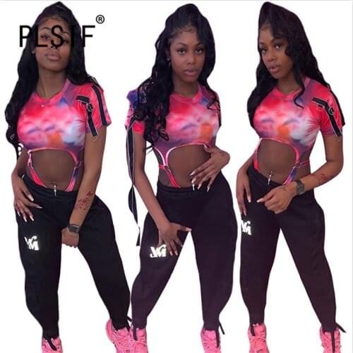 Summer One Piece Lace Up Print Romper Ladies Skinny Club Playsuit Female Overalls For Woman