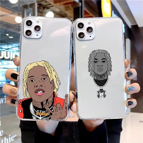 Lil Durk Derrick Banks Phone Case For Samsung Galaxy Note 4 8 9 10 20 S8 S9 S10 S10E S20 Plus UITRA Ultra transparent art