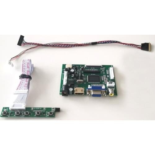 Fit Samsung LTN160AT06 16" laptops screen WLED LVDS VGA 2AV 1366*768 40 Pins LCD display controller drive board kit