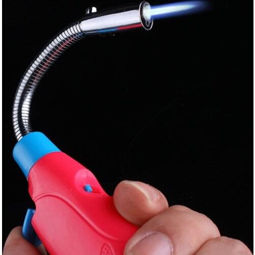 Multipurpose Hose Jet Torch Lighter 19cm Turbo Gas Stove Ignition Cigar Pipe Cigarette Windproof Lighter For Kitchen BBQ Welding