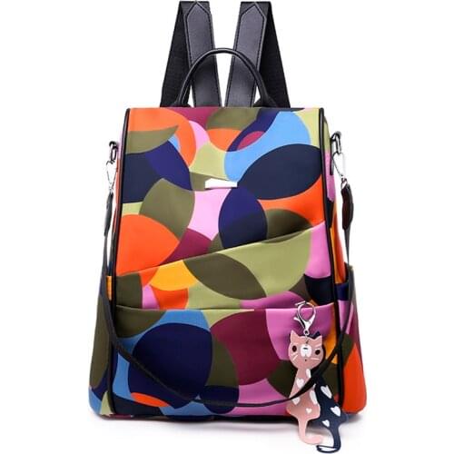 Fashion Backpack Women Oxford Cloth Shoulder Bag School Bags for Teenage Girls Light Ladies Travel Backpack mochila feminina