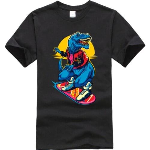 Mens Latest Tops Shirt Sunset Waves Skater Surfers Dinosaurs Hip Hop T Shirt Autumn Discount Tops & Tees Pure Cotton Sweatshirt